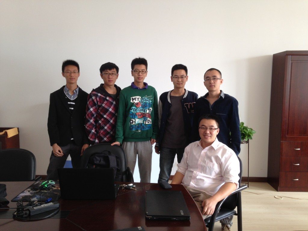 Dr Luo with some of his students