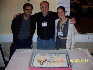 SCV YP Team and cake with new IEEE YP logo