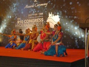A performance in the Kuchipudi art form by the Pallavi Academy of Fine Arts at the 2013 IEEE Region 10 Student / WIE / GOLD Congress