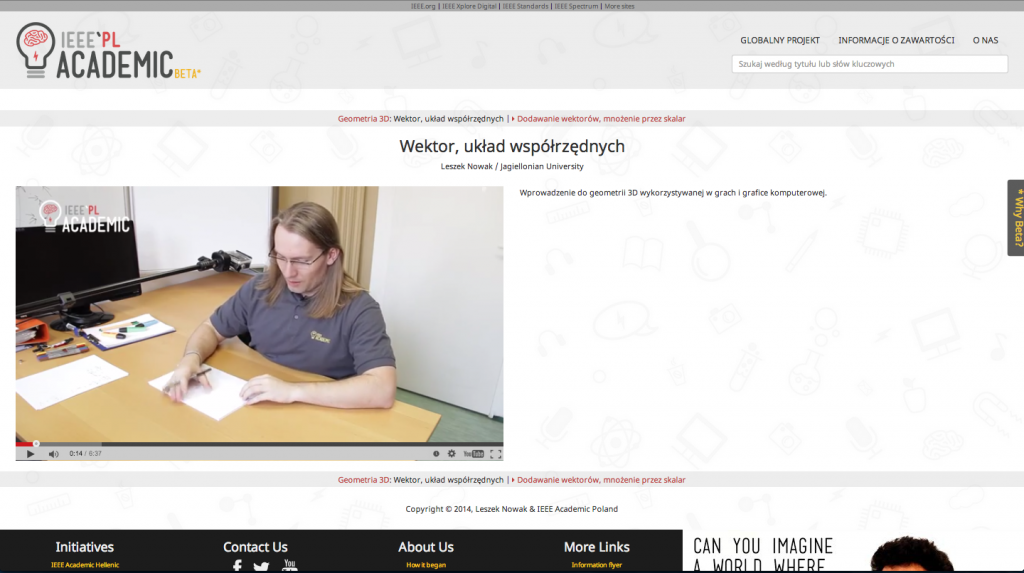 IEEE Academic Poland website