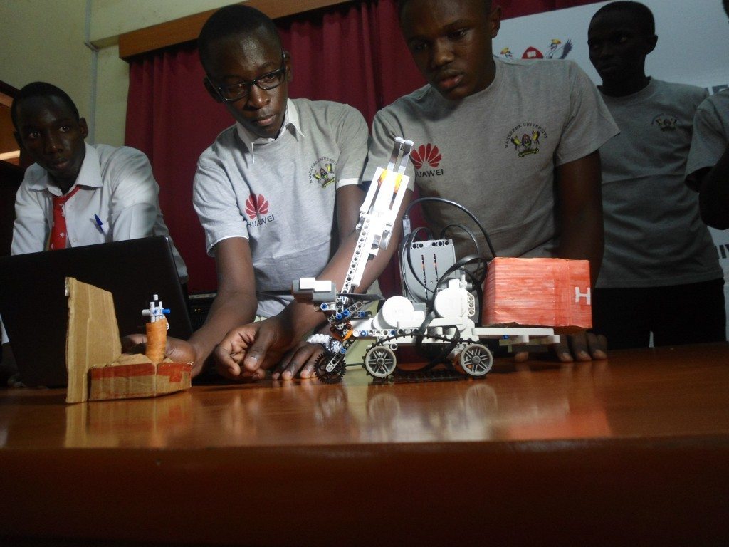 High School Students Make Robots During National Robitcs Challange Cup at Makerere University