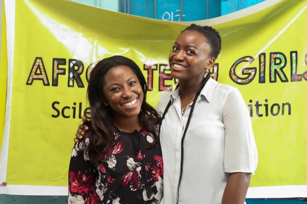 Adeola Shasanya (left) and Morenike Johnson (Afro-Tech Girl Founders)