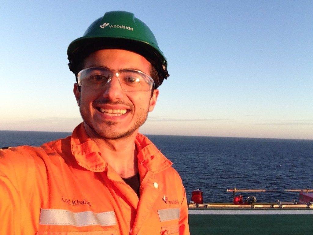 Loai, the rig and nothing but ocean as far as the eye can see