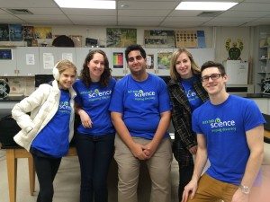 Veronika and "Let's talk Science" volunteers