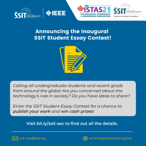 Read more about the article IEEE Society on Social Implications of Technology (SSIT) Student Essay Contest